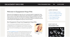 Desktop Screenshot of engagementringswiki.com
