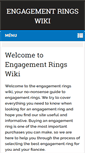 Mobile Screenshot of engagementringswiki.com